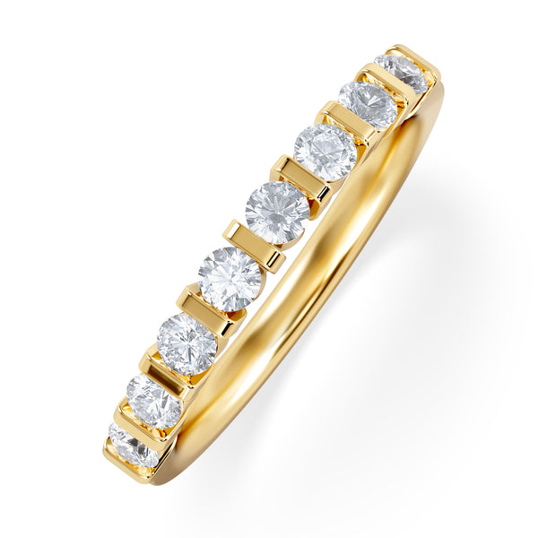 HANNAH 18K Gold Diamond ETERNITY RING 0.50CT H/SI